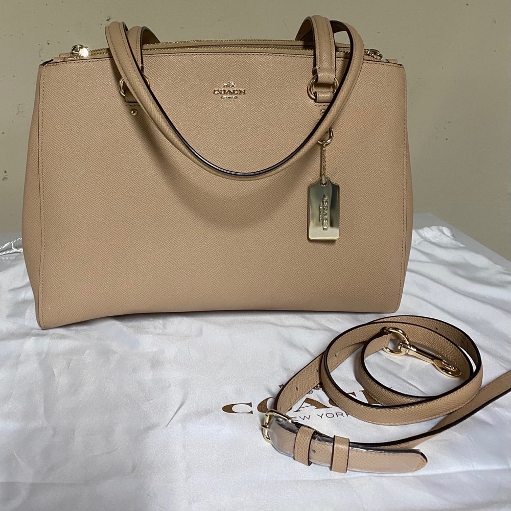Coach Crossgrained Leather Shoulder Bag